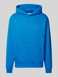 Hoodie mit Label-Schriftzug von REVIEW Blau - 29