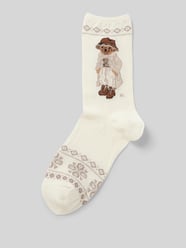 Socken mit Motiv-Stitching von Polo Ralph Lauren Beige - 2