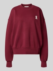 Oversized Sweatshirt aus reiner Baumwolle Modell 'ALIZAA' von ARMEDANGELS Bordeaux - 17