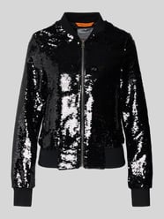 Bomberjack met pailletten en ritssluiting van Original Bombers - 5