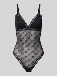 Skinny Fit Body mit Allover-Muster Modell 'LACY BODYSUIT' von HUGO - 1