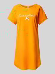 Nachthemd mit Statement-Stitching Modell 'Sommerliebe' von LOUIS & LOUISA Orange - 20