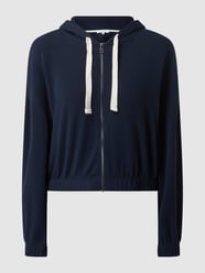 Sweatjacke mit überschnittenen Schultern  von Tom Tailor Denim Blau / Türkis - 41