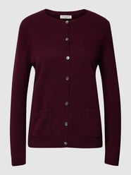 Cardigan aus Kaschmir mit Eingrifftaschen von Christian Berg Woman Bordeaux - 3
