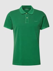 Poloshirt mit Label-Stitching von Gant Grün - 14