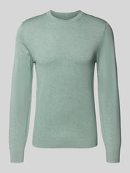 Sweter z dzianiny z prążkowanymi wykończeniami od MCNEAL - 43