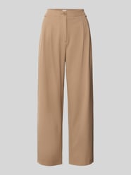 Stoffhose mit weitem Bein und Paspeltaschen am Gesäß von Jake*s Collection - 46