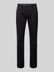 Slim fit stoffen broek met achterzakken van bugatti - 9