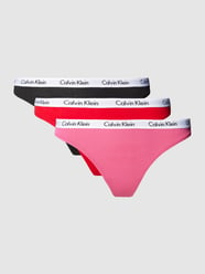 String im 3er-Pack Modell 'CAROUSEL' von Calvin Klein Underwear Bordeaux - 48