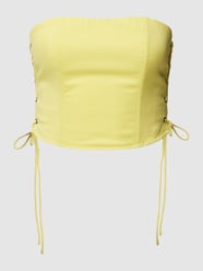 Bandeau-Top mit Teilungsnähten von REVIEW Gelb - 18