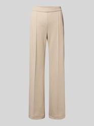 Wide leg broek met elastische band, model 'Chiara' van MAC Beige - 10