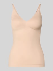 Unterhemd mit Wellensaum und herausnehmbaren Pads von SKINY Beige - 19