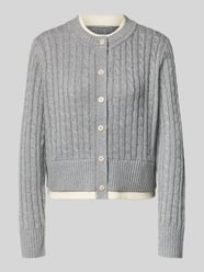 Regular Fit Cardigan mit Woll-Anteil in Strick-Optik von MYON - 26