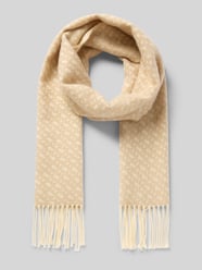 Sjaal van pure wol, model 'ZESY_BB' van BOSS Beige - 3