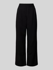 Wide Leg Stoffhose aus Viskose-Leinen-Mix Modell 'Alexandria' von Stehmann - 34