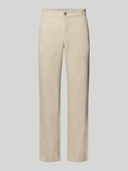 Linnen broek met steekzakken model 'Pandrup' van Casual Friday Beige - 20