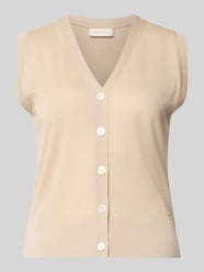 Regular Fit Weste aus reiner Wolle Modell 'LALBATA' von MM by Max Mara Beige - 35