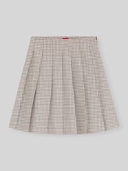 krój regular fit spódnica mini z mieszanka bawełny z plisy od HUGO - 1