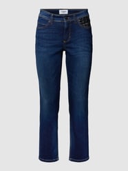 Slim Fit Jeans mit Tweed-Detail Modell 'Piper' von Cambio Blau - 21