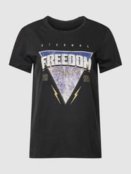 T-shirt met motiefprint, model 'Lucy' van Only Grijs / zwart - 13