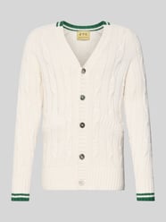 Kardigan o kroju slim fit z domieszką kaszmiru w imitacji dzianiny od FTC-Cashmere - 4