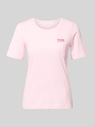 T-shirt met statement-stitching en ronde hals van Christian Berg Woman Fuchsia - 32