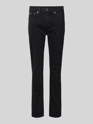 Slim Fit Jeans mit Label-Detail von Calvin Klein Jeans Schwarz - 5