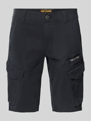 Slim fit korte cargobroek met labelprint, model 'NORDROP' van PME Legend - 8