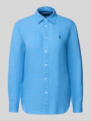 Bluzka koszulowa z czystego lnu od Polo Ralph Lauren - 5