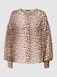 Blouse met dierenprint, model 'ITUA' van Drykorn Wit - 35