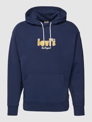 Relaxed fit hoodie met labelpatch van Levi's® Blauw / turquoise - 8