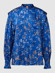 Bluse mit Allover-Print Modell 'Blasi' von BOSS Orange Blau - 1