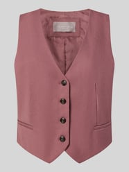 Regular Fit Weste mit Viskose-Anteil von Christian Berg Woman Selection Pink - 21