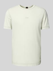 T-shirt met labelprint, model 'Tokks' van BOSS Orange Beige - 21