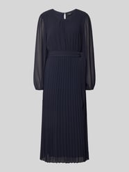 Taliowana sukienka casualowa z paskiem w talii do wiązania od s.Oliver BLACK LABEL - 47