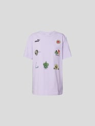 T-Shirt mit Label-Details von Puma X Liberty Lila - 3