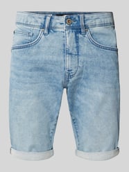 Slim Fit Jeansshorts im 5-Pocket-Design von Petrol - 24