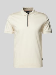 Slim Fit Poloshirt mit Label-Detail Modell 'Polston' von BOSS Beige - 35