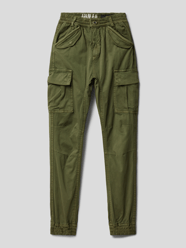 Cargohose mit seitlichen Eingrifftaschen Modell 'AIRMAN' von Alpha Industries Grün - 32