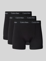 Trunks mit Label-Bund im 3er-Pack von Calvin Klein Underwear Schwarz - 40