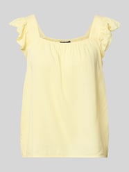 regular fit blousetop van mix van katoen en linnen model 'PIA' van PIECES - 11