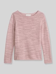 Slim Fit Pullover aus Baumwoll-Leinen-Mix von Marc O'Polo Pink - 4