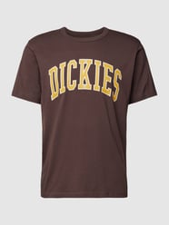 T-Shirt mit Label-Print Modell 'AITKIN' von Dickies Braun - 14