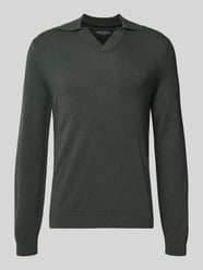 Sweter z dzianiny o kroju regular fit z mieszanki bawełny i żywej wełny od Marc O'Polo - 26