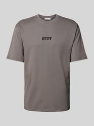 T-Shirt mit Label-Print von REVIEW Grau - 22