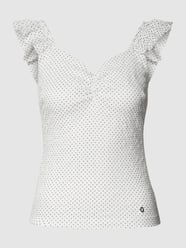 Top mit Allover-Muster von Guess Weiß - 8