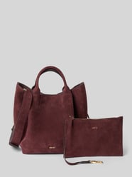 Leren tas van echt leer model 'ESSENTIAL' van Abro Bordeaux - 6