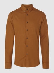 Casual Slim Fit Flanellhemd aus Baumwolle Modell 'Tromsoe' von Bruun & Stengade Braun - 11