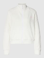 Sweatjacke mit Label-Print Modell 'CARINE' von Guess Activewear Weiß - 20