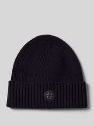 Czapka beanie z żywej wełny z detalem z logo model ‘Fati’ od BOSS - 39